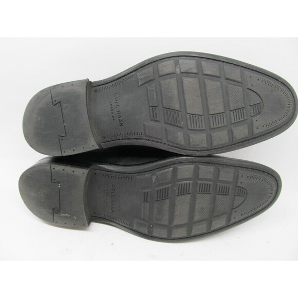 Cole Haan Grand Os Warren Black Leather Apron Toe Derbys Mens  Size US 8 M - Picture 7 of 11